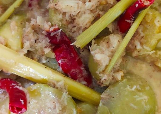 Cara Gampang Menyiapkan Terong Gagape (Terong masak serundeng) yang Bikin Ngiler