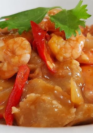 Foto resep Udang asem manis simple dan endeees 😘