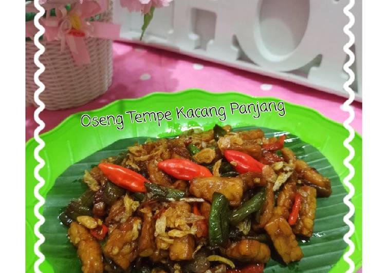 Oseng Tempe Kacang Panjang