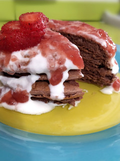 Una foto de Tortitas chocofit