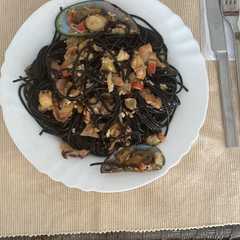 Una foto de Spaghetti Nero di seppia