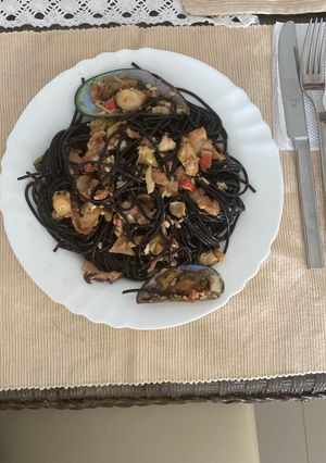 Una foto de Spaghetti Nero di seppia