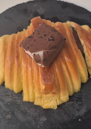 Una foto de Croissant Brioche con barrita proteica helada