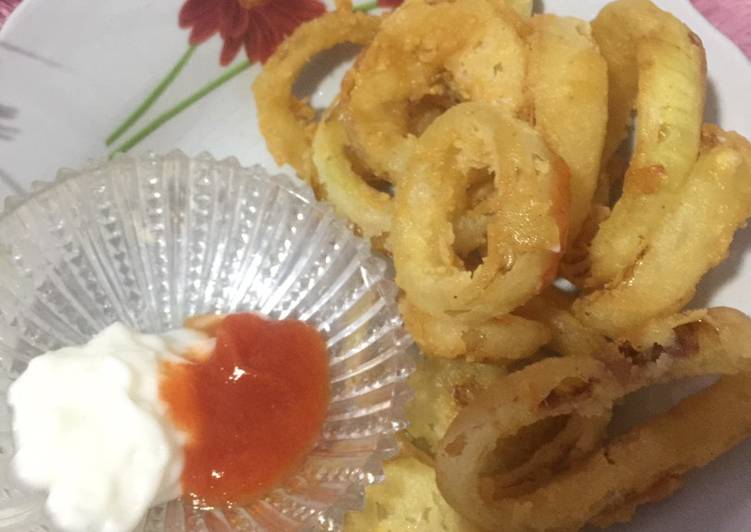 Bagaimana Menyiapkan Onion ring renyah Anti Gagal