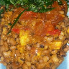 A picture of Porridge beans and plantain.