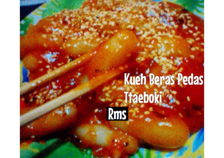 Tteokbokki (kue beras) ala2 korea