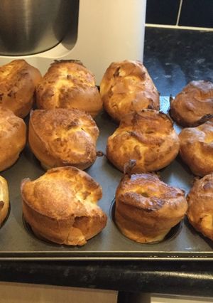 A picture of Yorkshire puddings.