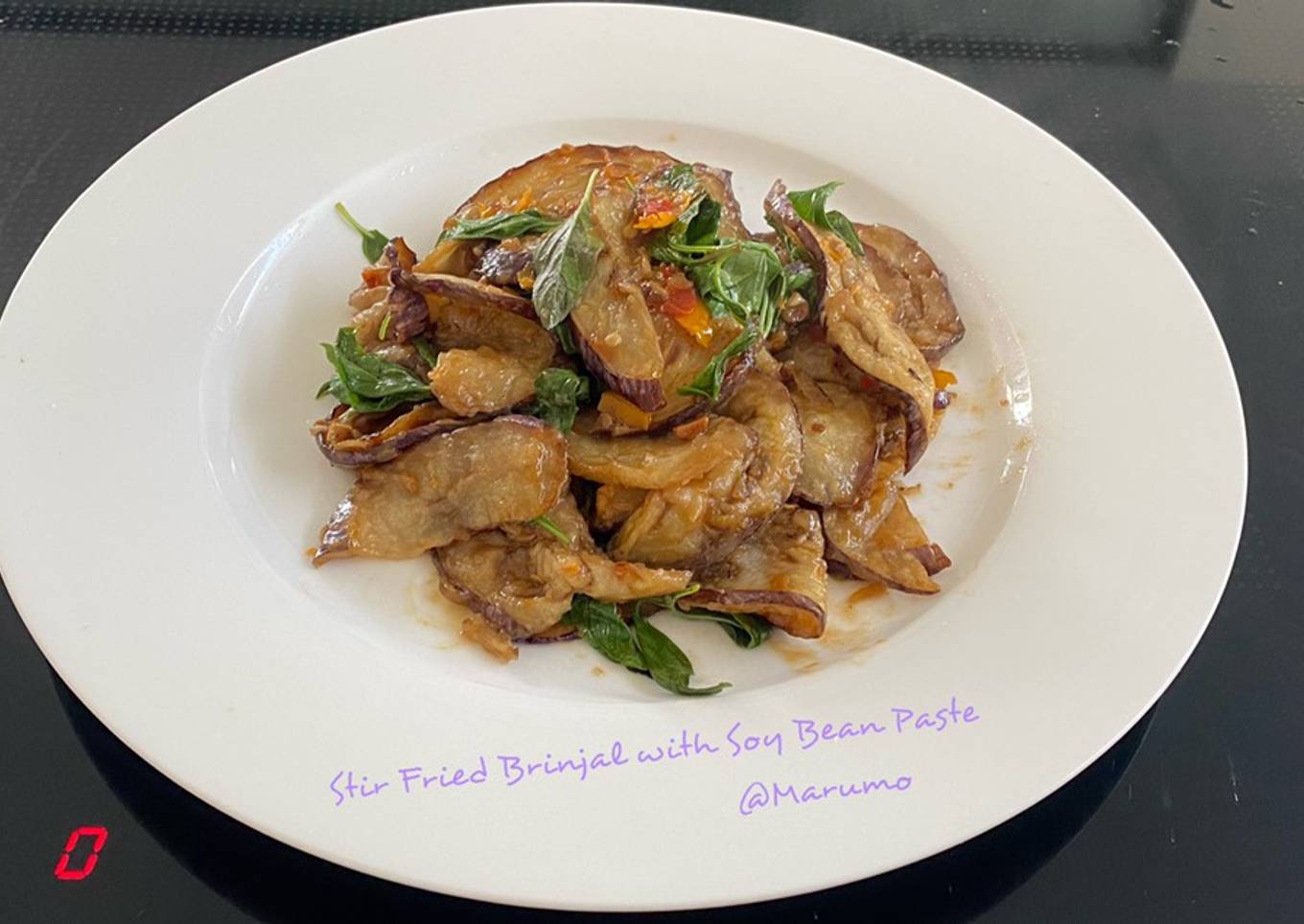 Stir Fried Brinjal with Soy Bean Paste