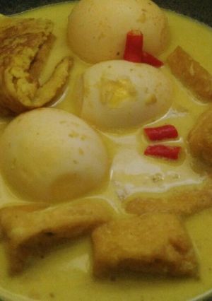 Foto resep Tahu telur kuah kuning