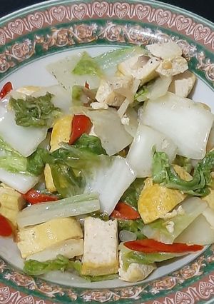 Foto resep Tumis Sawi Putih dan Tahu