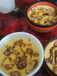 صورة لوصفة كريم كراميل بالمكسرات