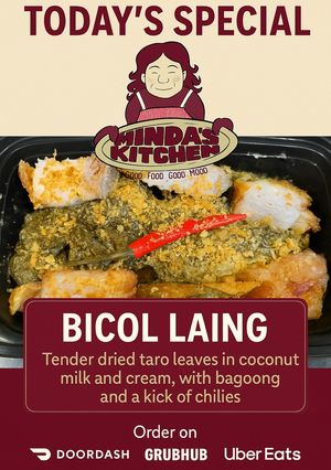 A picture of Quick & Easy Bicol Laing.