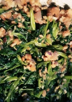 Foto resep Tumis kangkung tempe uleg
