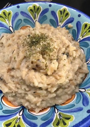 Una foto de 🍚Risotto de queso a lo delicioso😲