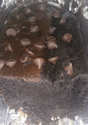 Una foto de Budín de chocolate con chips