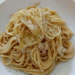 A picture of Spaghetti with creamy cannellini bean sauce #WorldPulseDay.