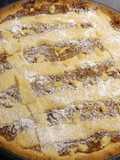 Tarta con dulce de leche con frutos secos