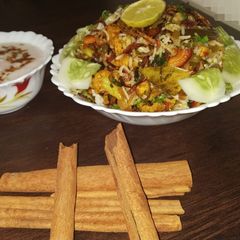 A picture of Hyderabadi veg dum Biryani😋😍.