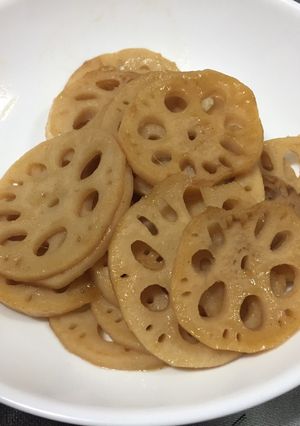 A picture of Lotus Root Kimpira.