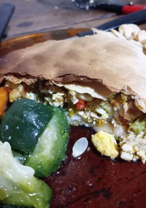 Una foto de Tarta de pollo con verdura