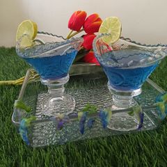 A picture of Butterfly pea flower tea.