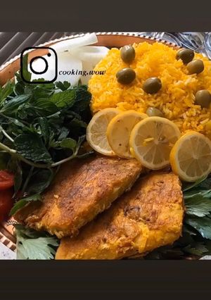 عکسی از دستور طبخ ماهی به روش مامانم🥰