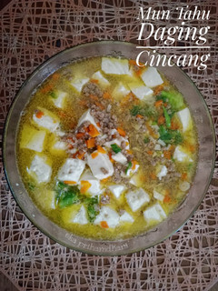 Foto resep Mun Tahu Daging Cincang (MPASI)