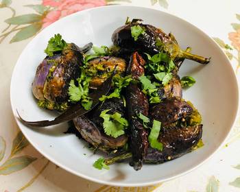 Easy Fast Cooking Methi Toovar Pigeon Peas stuffed Eggplant Delicious Steady