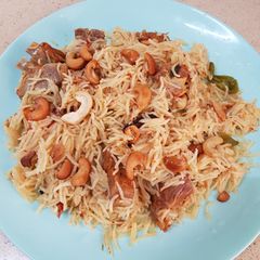 Mutton pulav A picture of Mutton pulav.