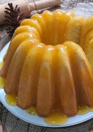 Foto resep Lemon Fountain Cake With Lava Custard