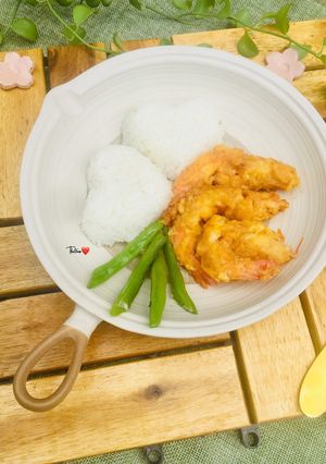 Hình của món Tôm sốt Trứng muối.