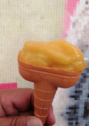 Una foto de Nieve de mango