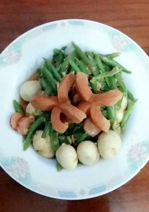 Foto resep Tumis buncis sosis telur puyuh