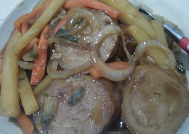 Langkah Mudah untuk Membuat Rolade ayam saos tiram Anti Gagal