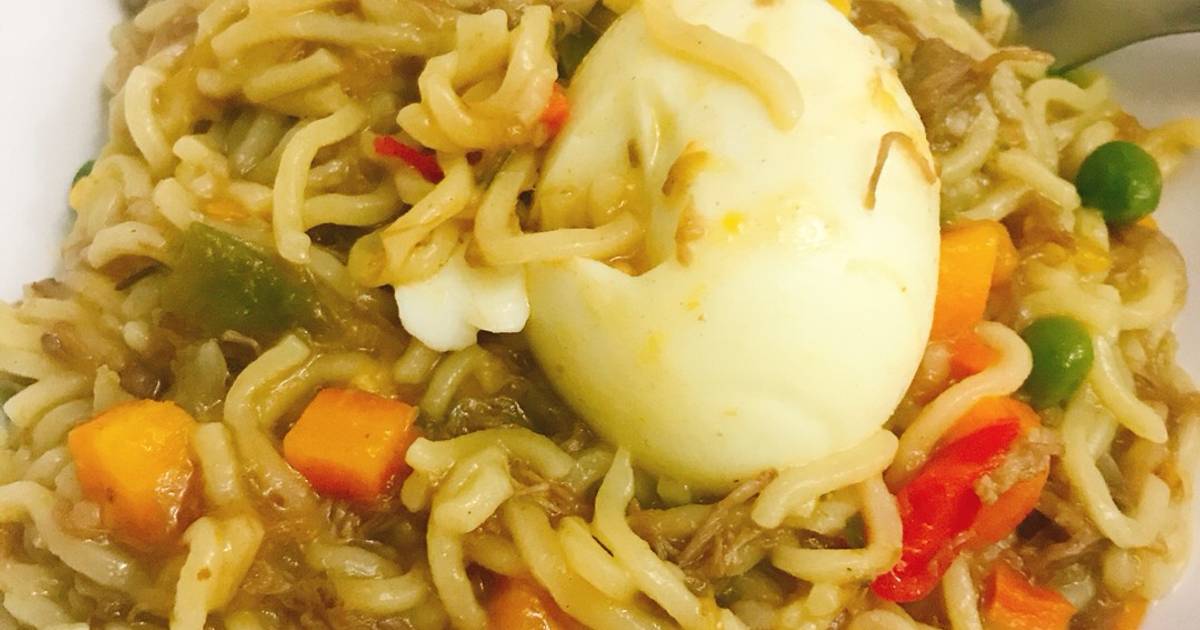 Noodles and minced meat vegetables Recipe by Miss Sally Cookpad