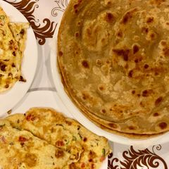 A picture of Crispy bal wala paratha.