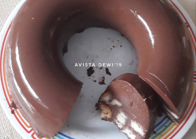 Resep: Appetizing#147.🍞🍫Puding Roti Milo🍮