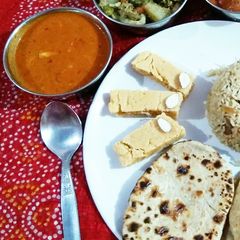 Tandoori naan A picture of Tandoori naan.