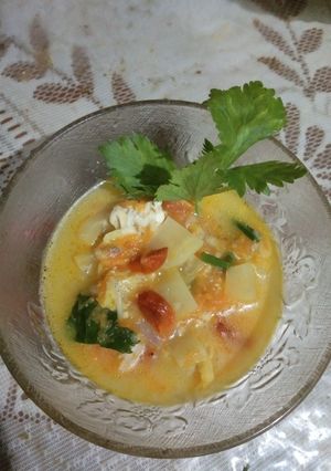 Foto resep Sup sawi bumbu putih