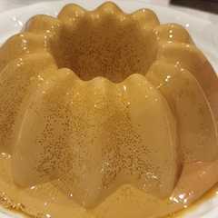 Una foto de Flan de café