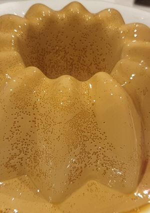 Una foto de Flan de café
