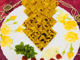 Checks spinach cheese paratha