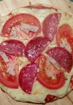 Una foto de Pizza fácil en masa de tortillas