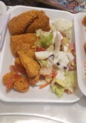 A picture of Red snapper chef SALAD.