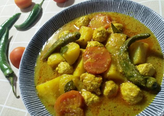 Anti Ribet, Memasak Gule/Gulai Bola Daging Simpel