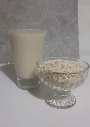Una foto de Leche de avena!