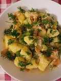 Warm Potato Salad with Horseradish and Smoked Salmon