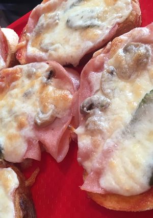 Pizza szendvics sütőből recept fotója
