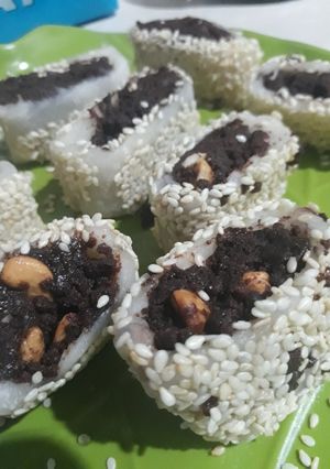 Foto resep Mochi isi coklat silverqueen