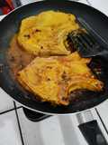 Chuletas a la naranja